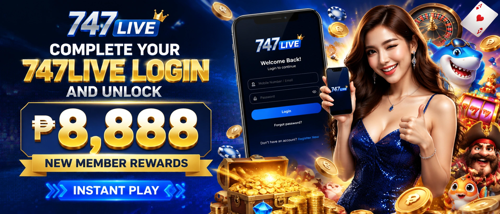 747Live gaming visual