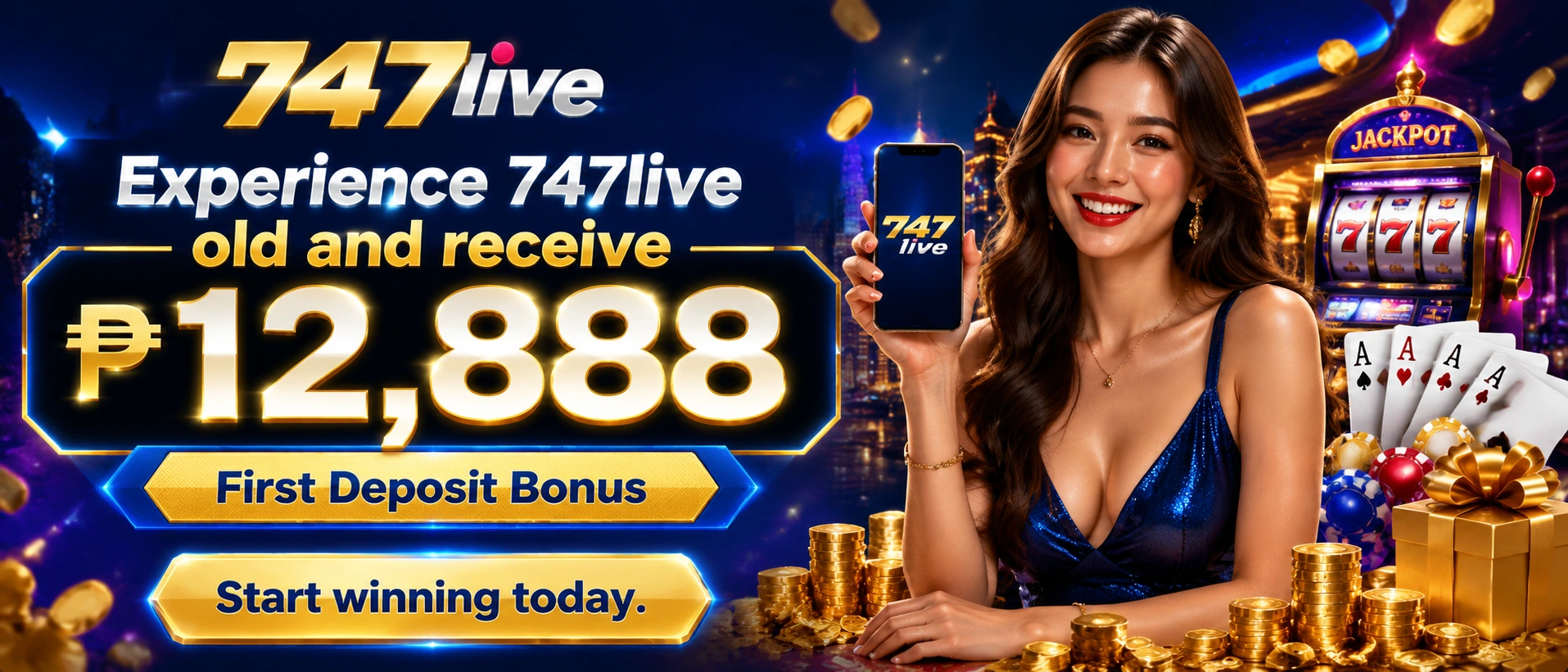 747Live mobile gaming visual