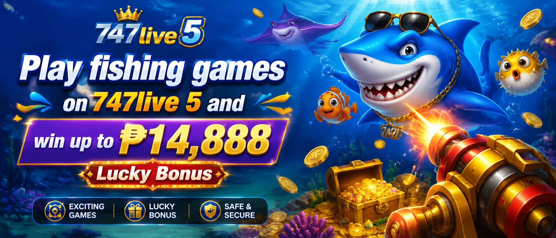 Fishing bonus and promotions visual